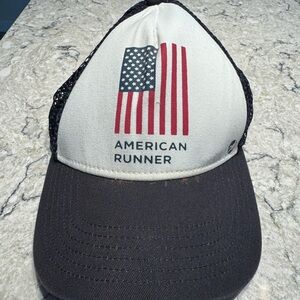 Oiselle Dark Blue Mesh Running Cap